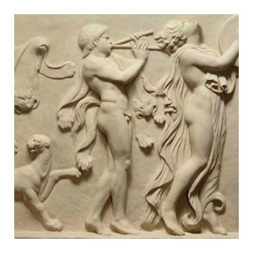 CNC Carved Bacchic Procession Art relief Sculpture